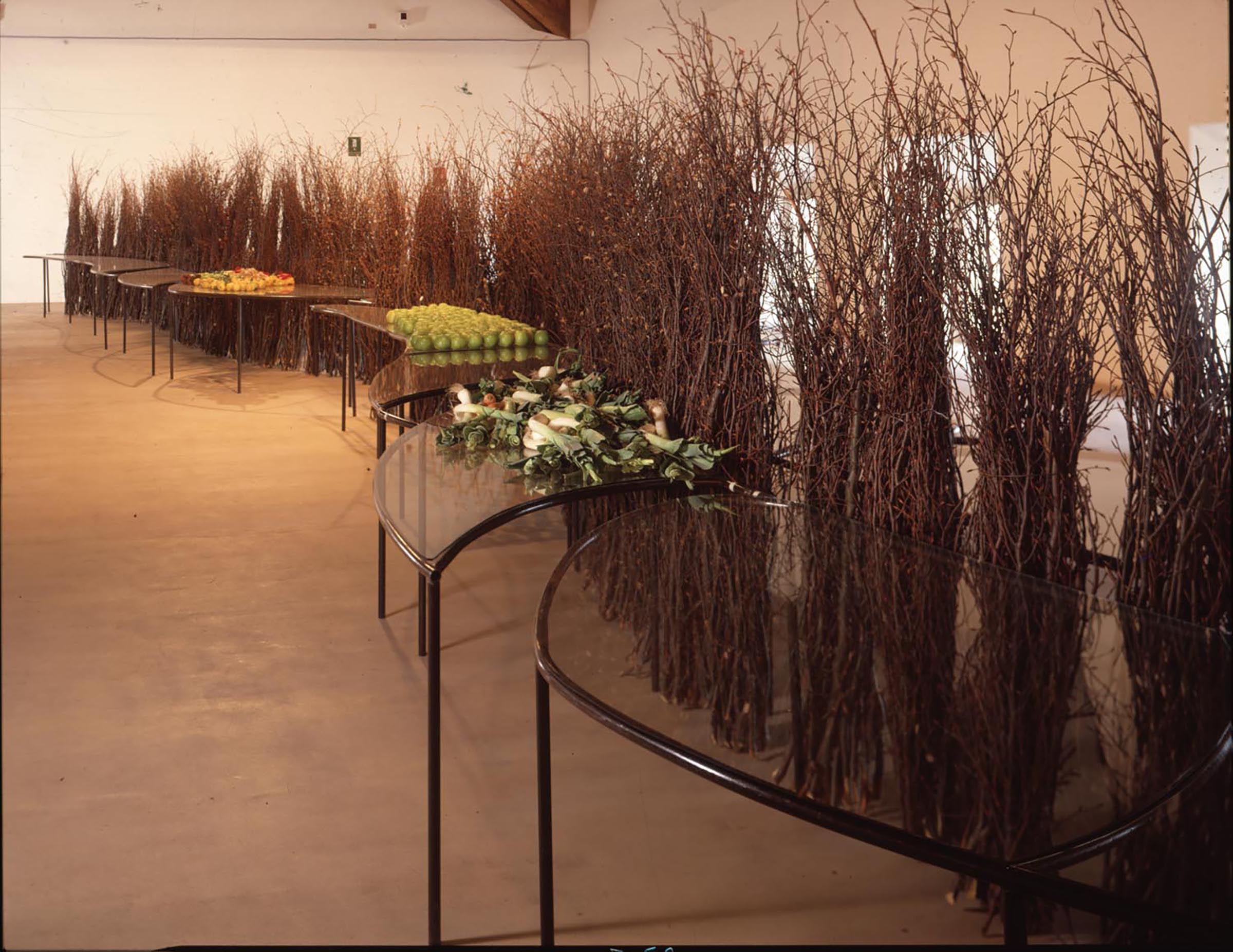 Mario Merz, Tavola di Whitman, 1990